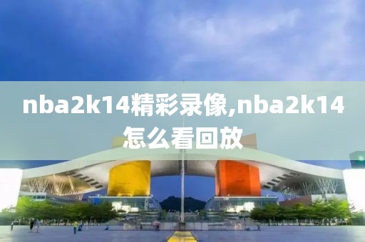 nba2k14精彩录像,nba2k14怎么看回放