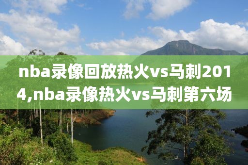 nba录像回放热火vs马刺2014,nba录像热火vs马刺第六场