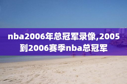 nba2006年总冠军录像,2005到2006赛季nba总冠军
