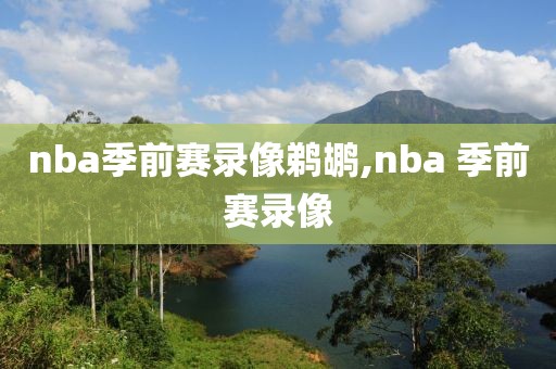 nba季前赛录像鹈鹕,nba 季前赛录像