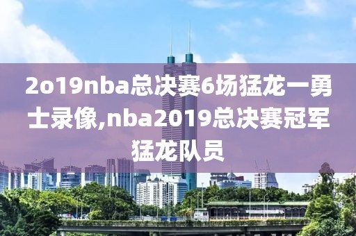 2o19nba总决赛6场猛龙一勇士录像,nba2019总决赛冠军猛龙队员