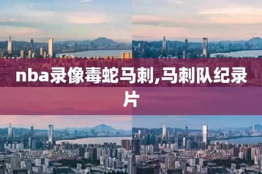 nba录像毒蛇马刺,马刺队纪录片