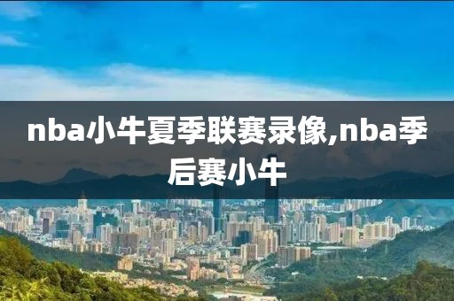 nba小牛夏季联赛录像,nba季后赛小牛