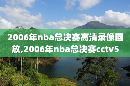 2006年nba总决赛高清录像回放,2006年nba总决赛cctv5