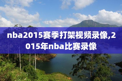 nba2015赛季打架视频录像,2015年nba比赛录像