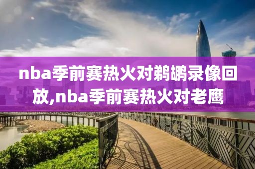nba季前赛热火对鹈鹕录像回放,nba季前赛热火对老鹰